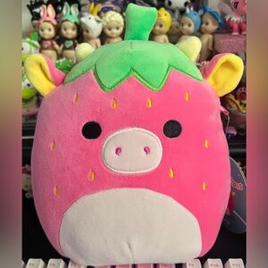 Cleary the Strawberry Cow 8" Squishmallow Stuffed Plush Toy